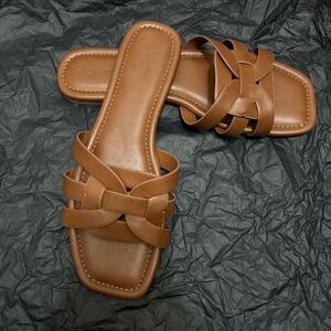 Women's Brown Leather Sandals